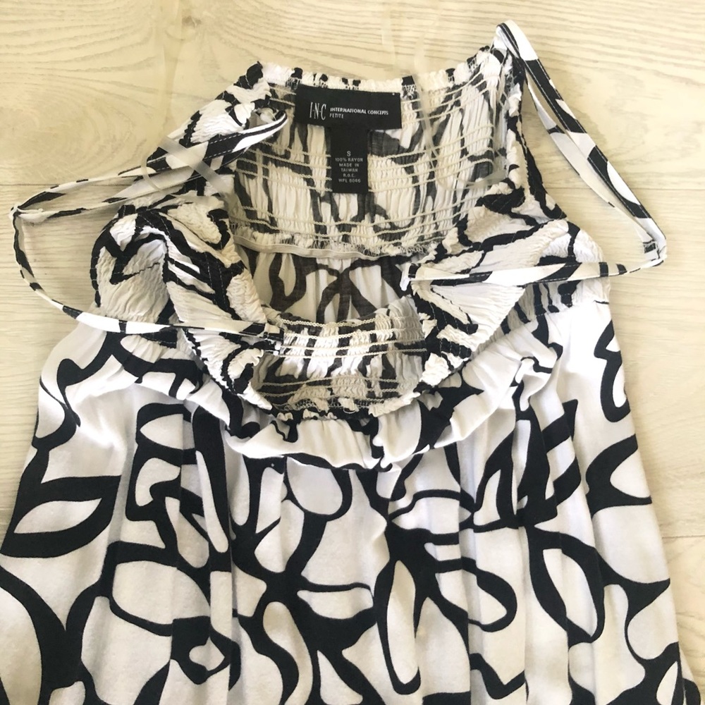 INC International Concepts Maxi Smocked Ruffle Dress - Picture 7 of 16